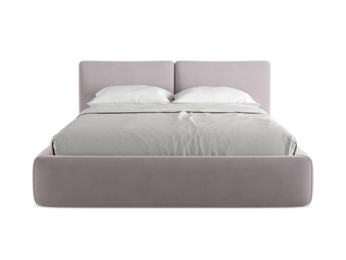 POLSTERBETT mit Bettkasten und Lattenrost 180x228 Violett - Lila/Flieder, Kunststoff/Textil (160/200cm) - Makamii