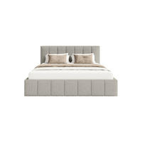 POLSTERBETT Torao 140x200 cm, Hellgrau - Grau, Textil (140/200cm) - Fedve