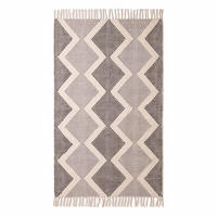 HANDWEBTEPPICH Malmö geometrisch gemustert 90/150 cm - Grau, Textil (90/150cm) - Homescapes