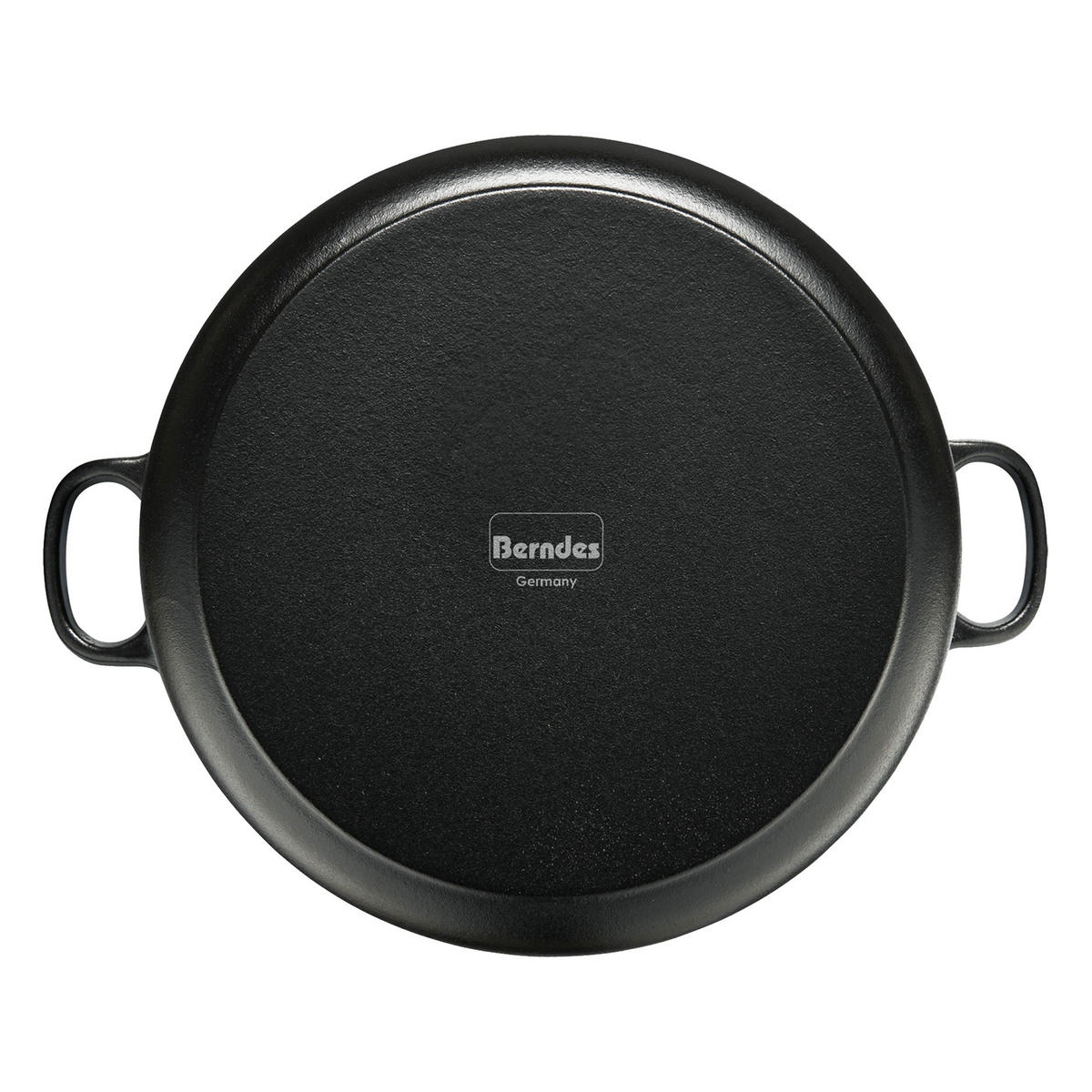 BRÄTER Rund mit Gussdeckel, Eisenguss, Schwarz, Ø 10 cm - Schwarz, Metall (13/8/15cm) - Berndes