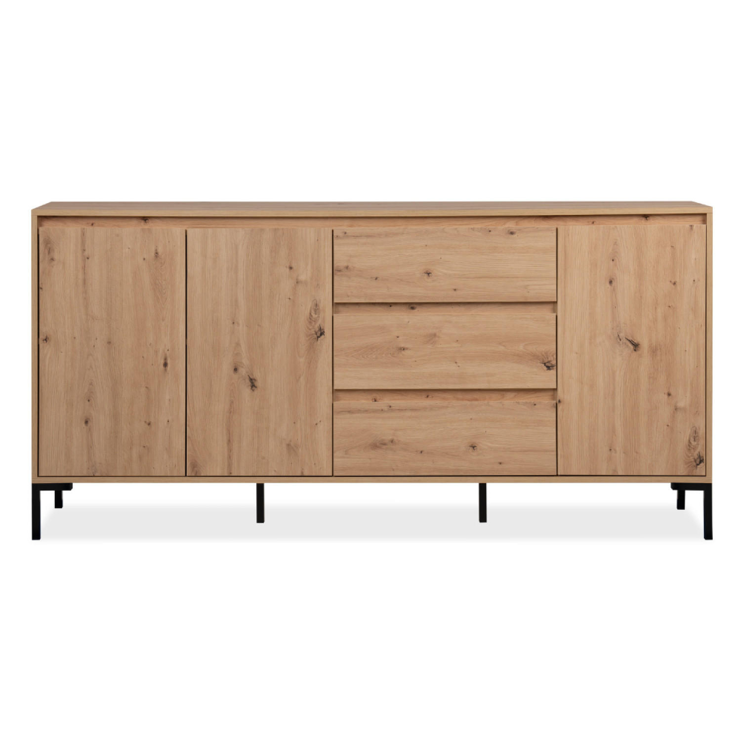 SIDEBOARD Navi Holz Länge 170 cm industriell - Braun, Holzwerkstoff (170/87/40cm) - Concept Usine