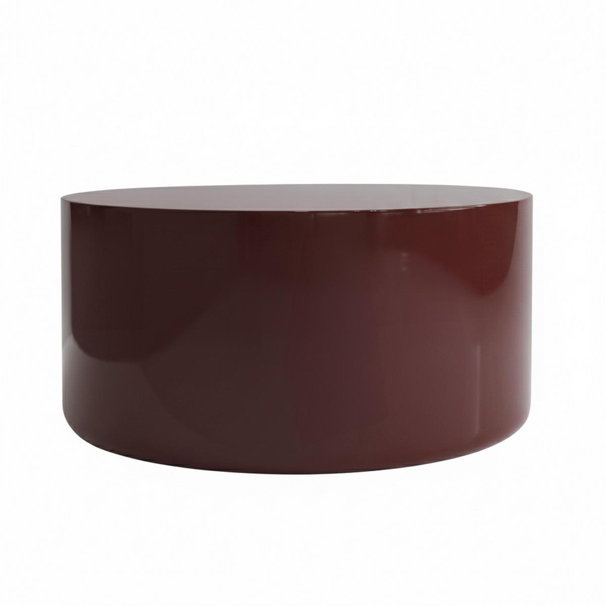 COUCHTISCH, Bordeauxrot - Lila, Holzwerkstoff (80/80/40cm) - Oviala