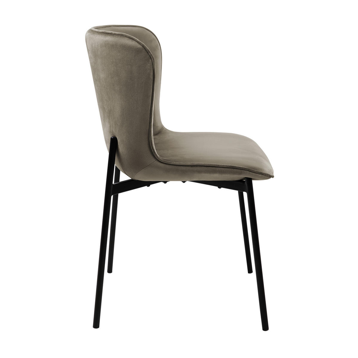 ESSZIMMERSTUHL MARY 2er Set - Taupe, Textil (50/81/50cm) - SVITA