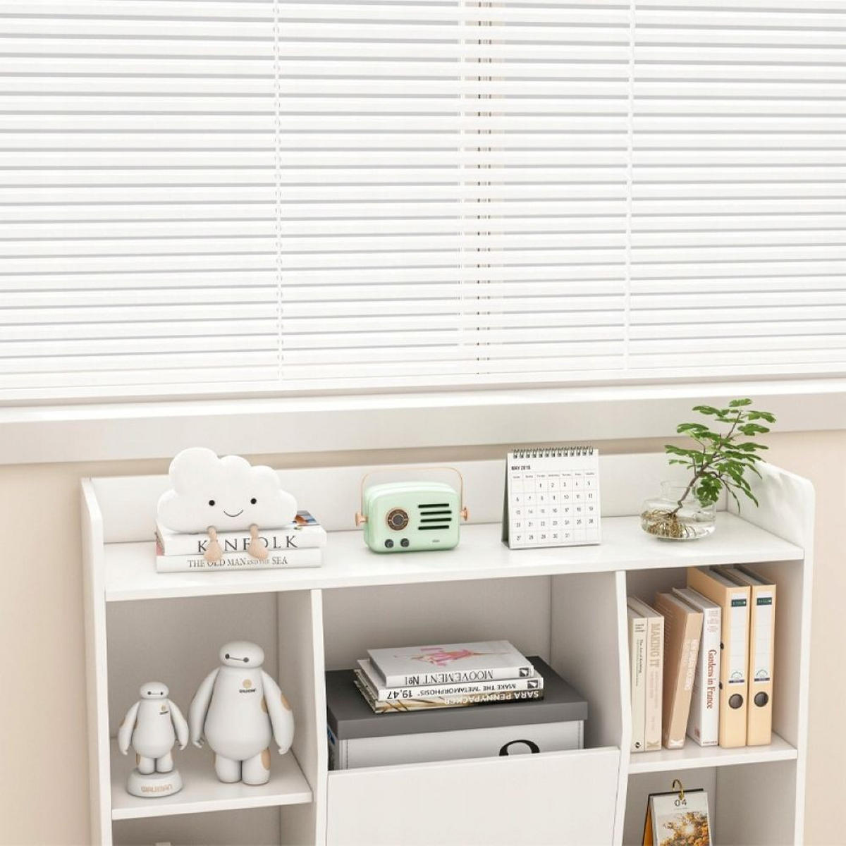 BÜCHERREGAL, weiß 106/30/104 cm - Weiß, Holzwerkstoff (106/104/30cm)