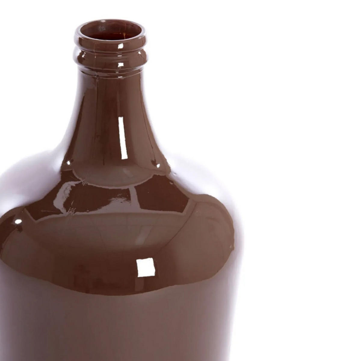 GLASVASE INCA Ø27x42 cm, Glas, Braun - Braun, Glas (27/42cm) - Light & Living