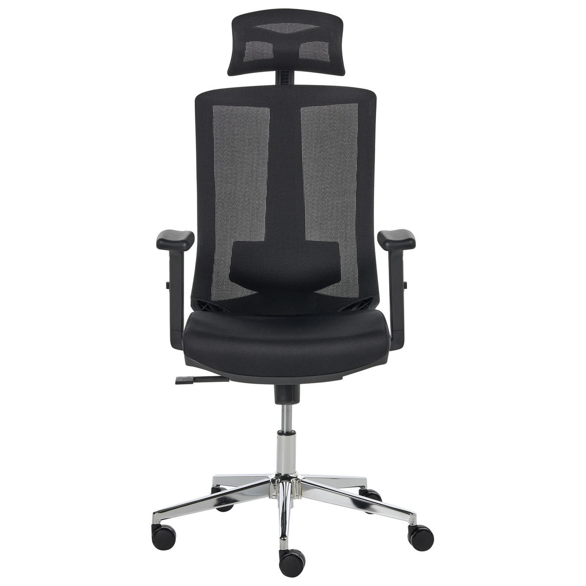 KANCELÁŘSKÁ ŽIDLE Látka Černá Enso - černá, textil (66/123/66cm) - Beliani