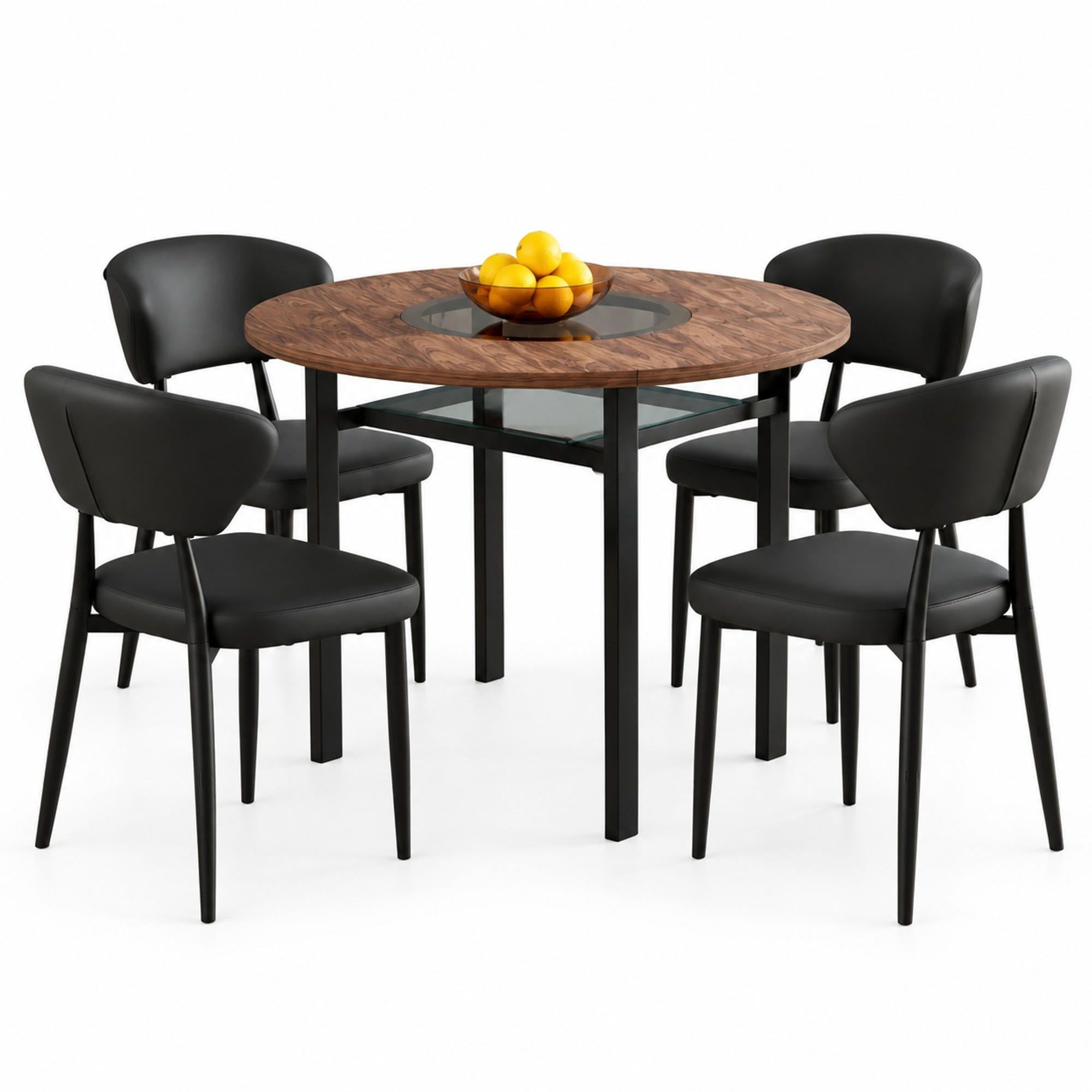 Meubliv Esszimmerset Braun 100x76x100 cm