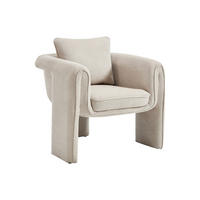 SESSEL aus Stoff – Beige – JOLIPIA - Beige, Textil (82/82/77cm) - Vente-Unique