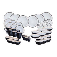 KOMPLETTSERVICE Iris - 48er-Set - Elfenbeinweiß - Weiß, Keramik (1/1/1cm) - Björn