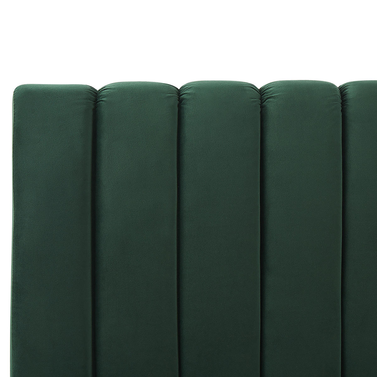 KÁRPITOZOTT ÁGY 180/200cm Smaragdzöld Marville - zöld, textil (180/200cm) - Beliani