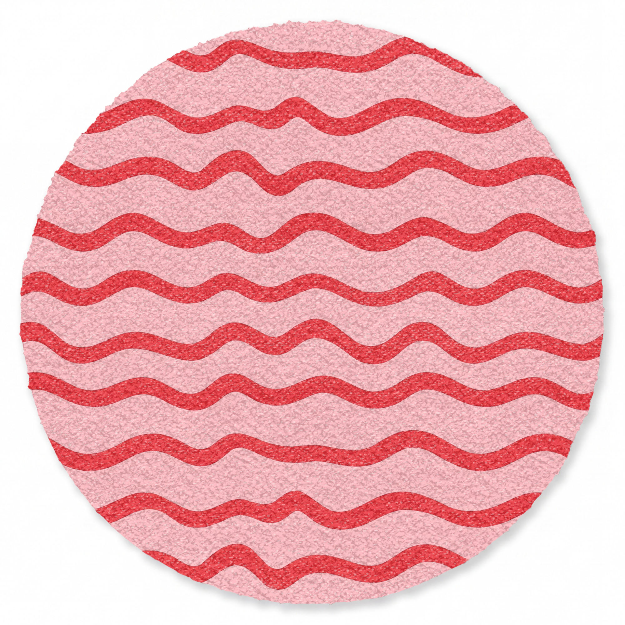 TEPPICH - Verspielt - Muster - Rot - 120x120 cm - Rot, Kunststoff/Textil (120/0.4cm) - OnlyWow