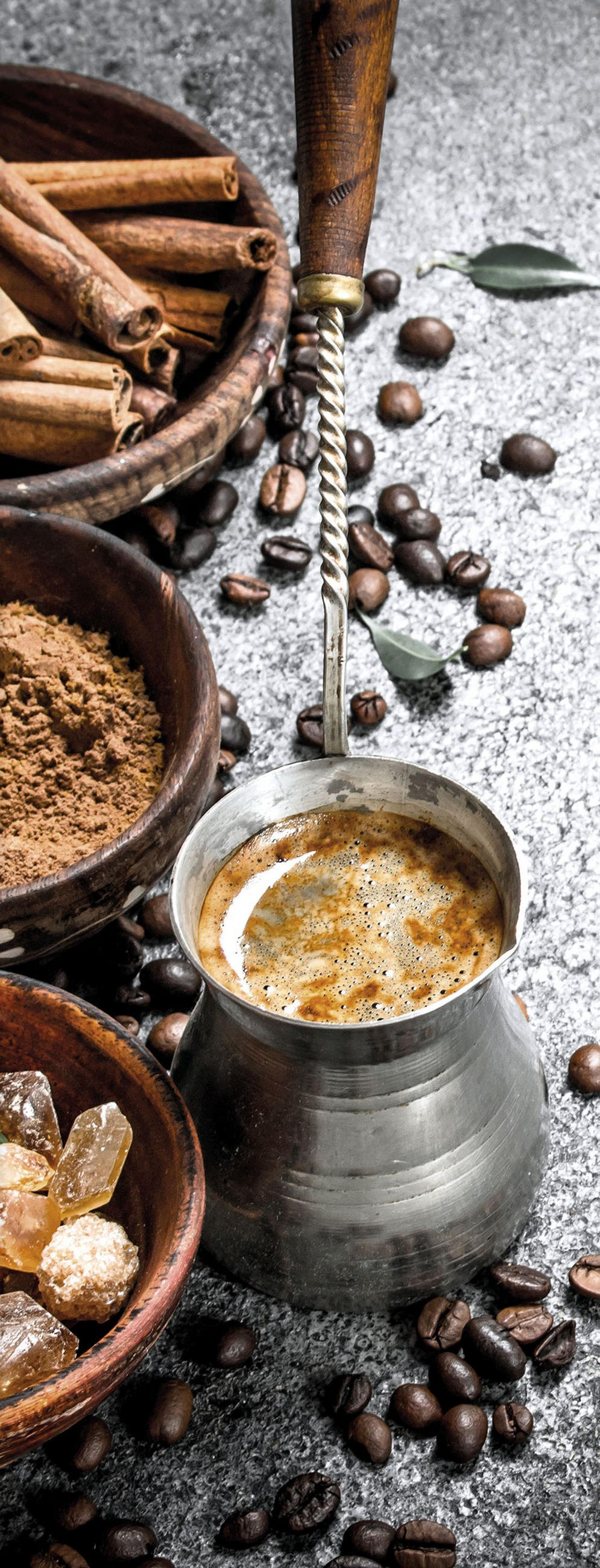 GLASBILD 30x80 cm Küche Kaffee modern - Anthrazit, Glas (30/80cm) - artissimo