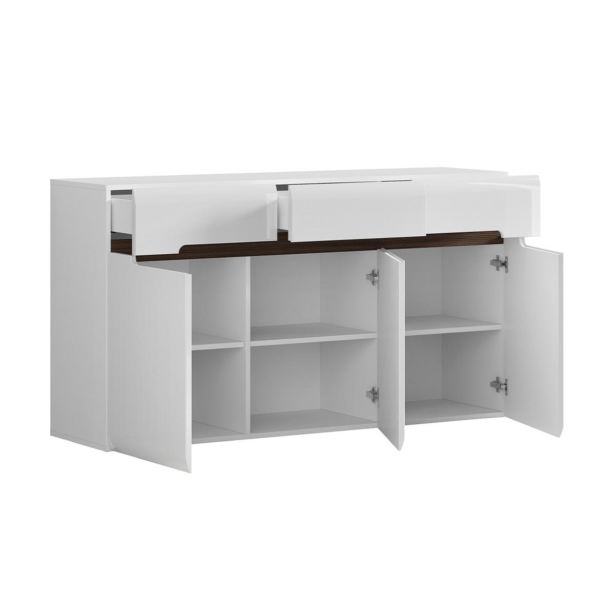 SIDEBOARD Darrel Weiß - Weiß, Holzwerkstoff (150/84/41cm) - Petits-meubles