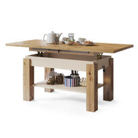 COUCHTISCH rechteckig Eiche Artisan - Beige ausziehbar höhenverstellbar - Beige/Eiche Artisan, Holzwerkstoff (68/110/59cm) - designimpex