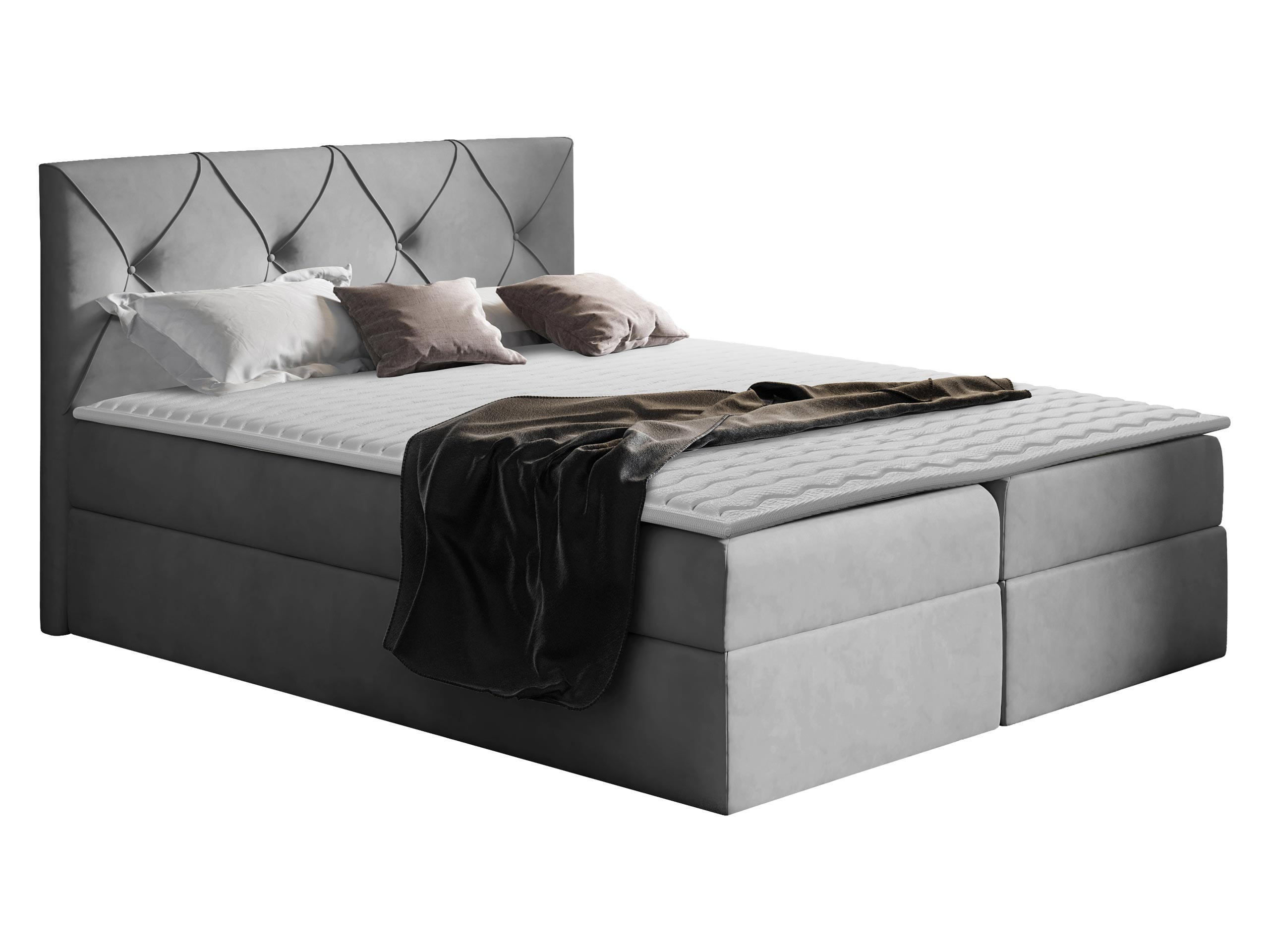 BOXBETT Crystal - Grau, Holz (120/200cm) - MIRJAN24