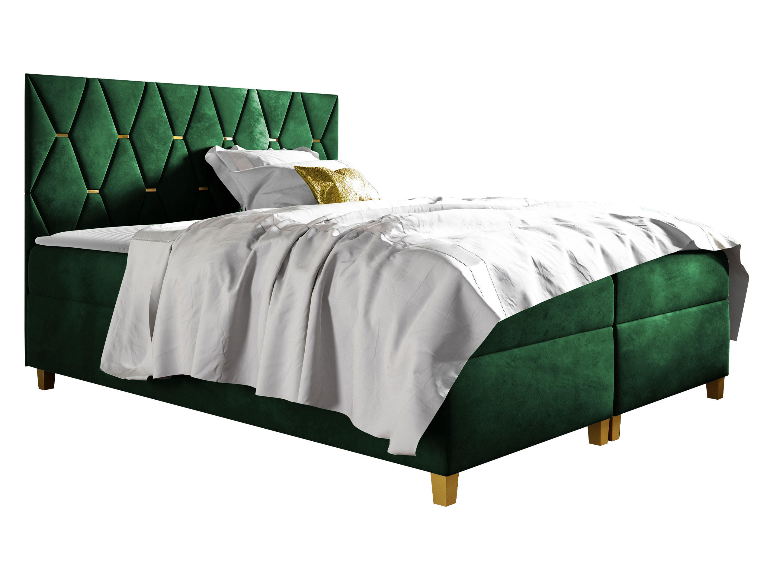 BOXBETT Inez - H3 - Grün, Holz (160/200cm) - MIRJAN24