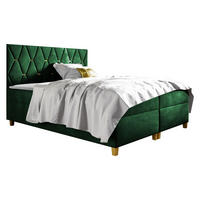 BOXBETT Inez - H3 - Grün, Holz (160/200cm) - MIRJAN24