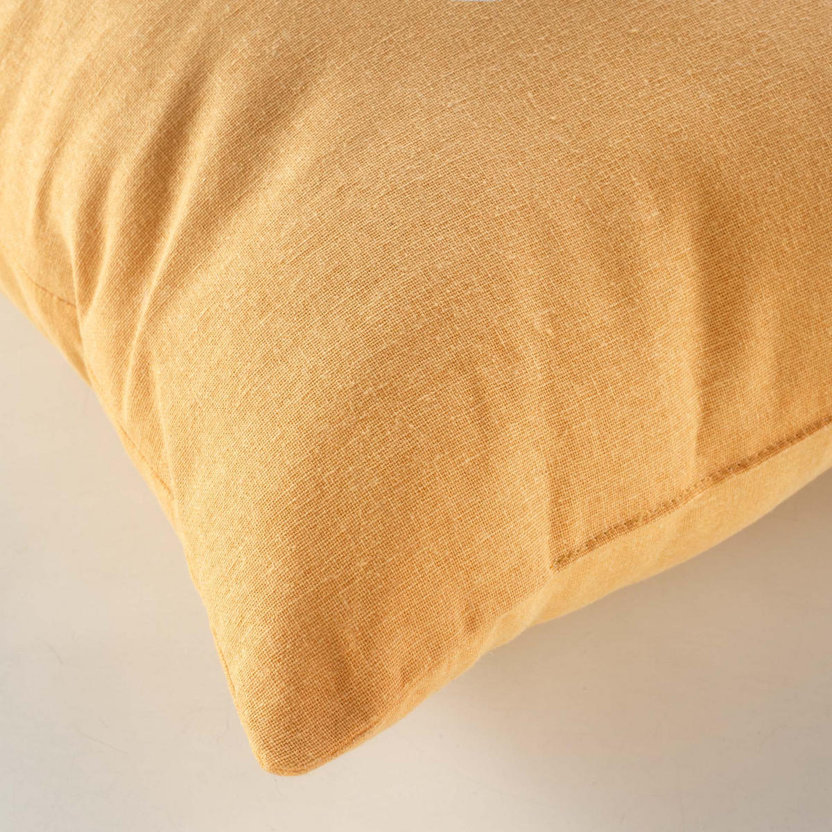 DEKOKISSEN mit Ohren für Kinder Etoiline 40/40/3 cm - Gelb, Naturmaterialen (40/40cm) - Douceur d´intérieur