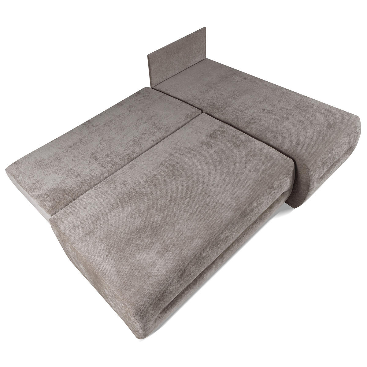 ECKSCHLAFSOFA Liana mit Schlaffunktion und Bettkasten, Rechts, Braun - Braun, Textil (154/206cm) - Beautysofa