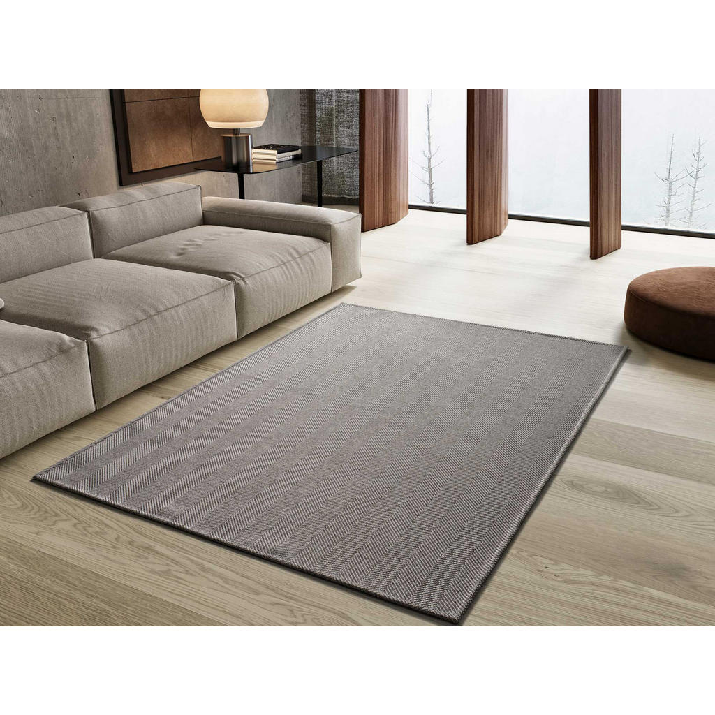 Thumbnail - Atticgo Flachwebeteppich, Silber, Textil, Uni, Rechteckig, 160x230 cm, in verschiedenen Größen erhältlich, Teppiche & Bö...