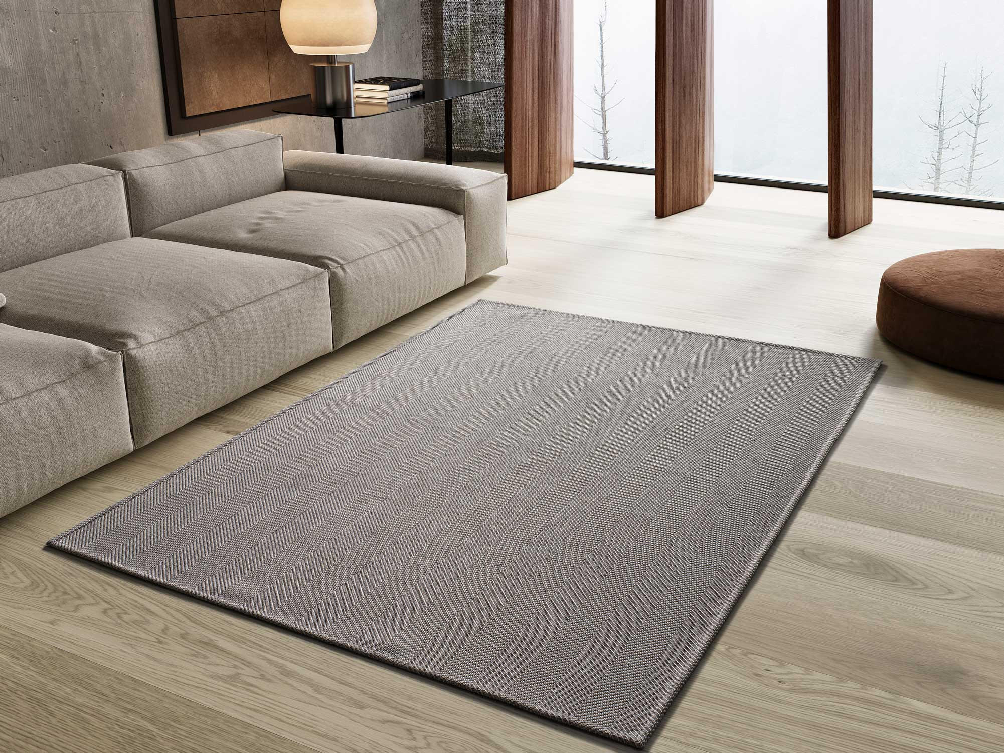 Thumbnail - Atticgo Flachwebeteppich, Silber, Textil, Uni, Rechteckig, 60x120 cm, in verschiedenen Größen erhältlich, Teppiche & Böd...