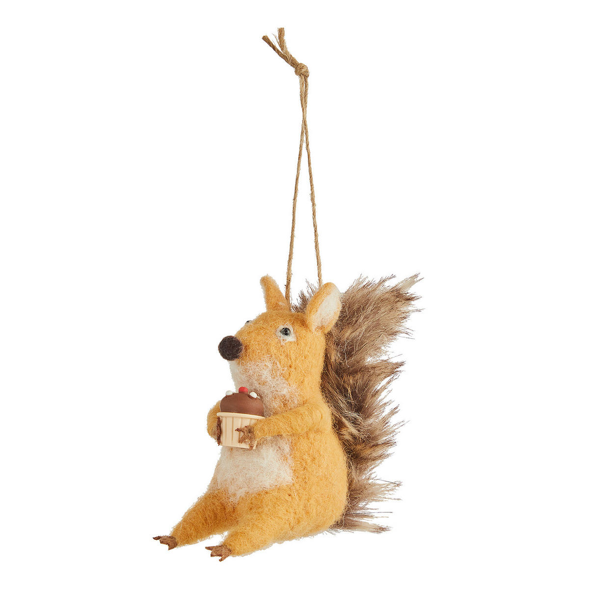 BAUMANHÄNGER Hang On Eichhörnchen - Braun, Textil (4/9/8cm) - Butlers