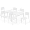 GARTENMÖBEL-SET GALIO, 8-tlg - Weiß, Kunststoff - KONSIMO®