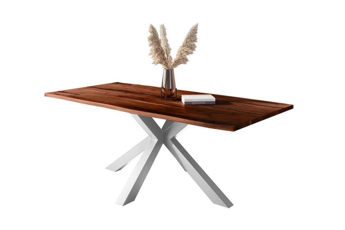 ESSTISCH POLLY - Braun/Akaziefarben, Holz (100/240/77cm) - SAM