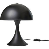 LED-TISCHLEUCHTE aus Metall warmweißes Licht Schnurschalter inklusive energieeffizientes E27 LED Leuchtmittel Matt schwarz Curved - Schwarz, Metall (25/25/31.5cm) - Northpoint