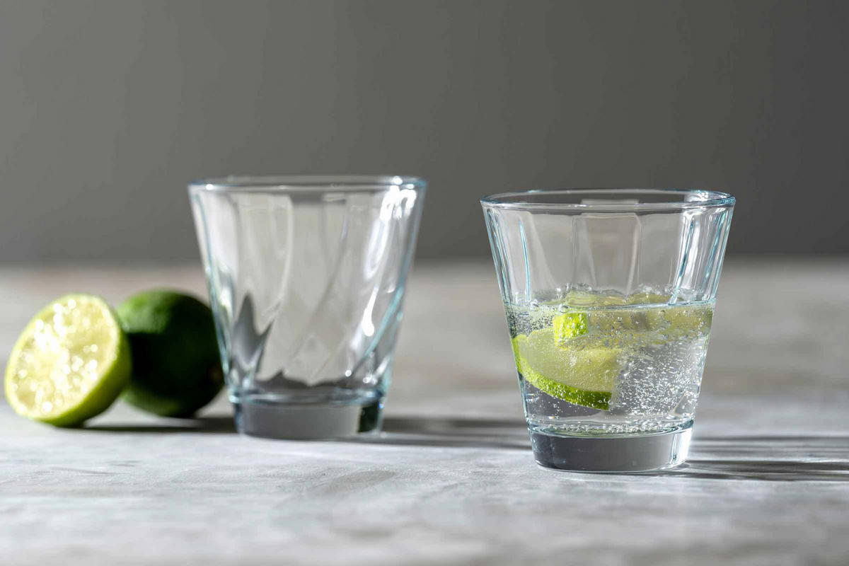 TRINKGLÄSER TWIST transparent 215 ml 6er Set - Transparent, Glas (0.215L) - Leonardo Living