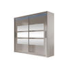 KLEIDERSCHRANK London III 180, mit RGB LED Beleuchtung - Kaschmir/Silberfarben, Holzwerkstoff/Kunststoff (180/215/58cm) - MIRJAN24