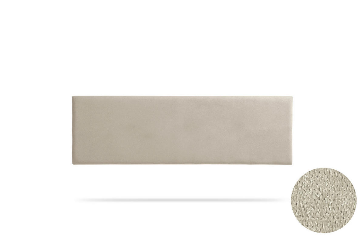 KOPFTEIL gepolstert NOVA Aqualine 170x50x5 cm - Getoastetes Beige - Moonia - Kaschmir, Holz (170/5/50cm)