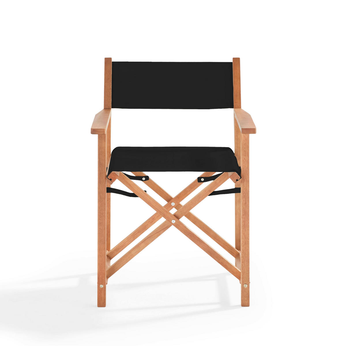 GARTENSTUHL 2-tlg., Schwarz - Schwarz, Holz (59/85/54cm) - Oviala