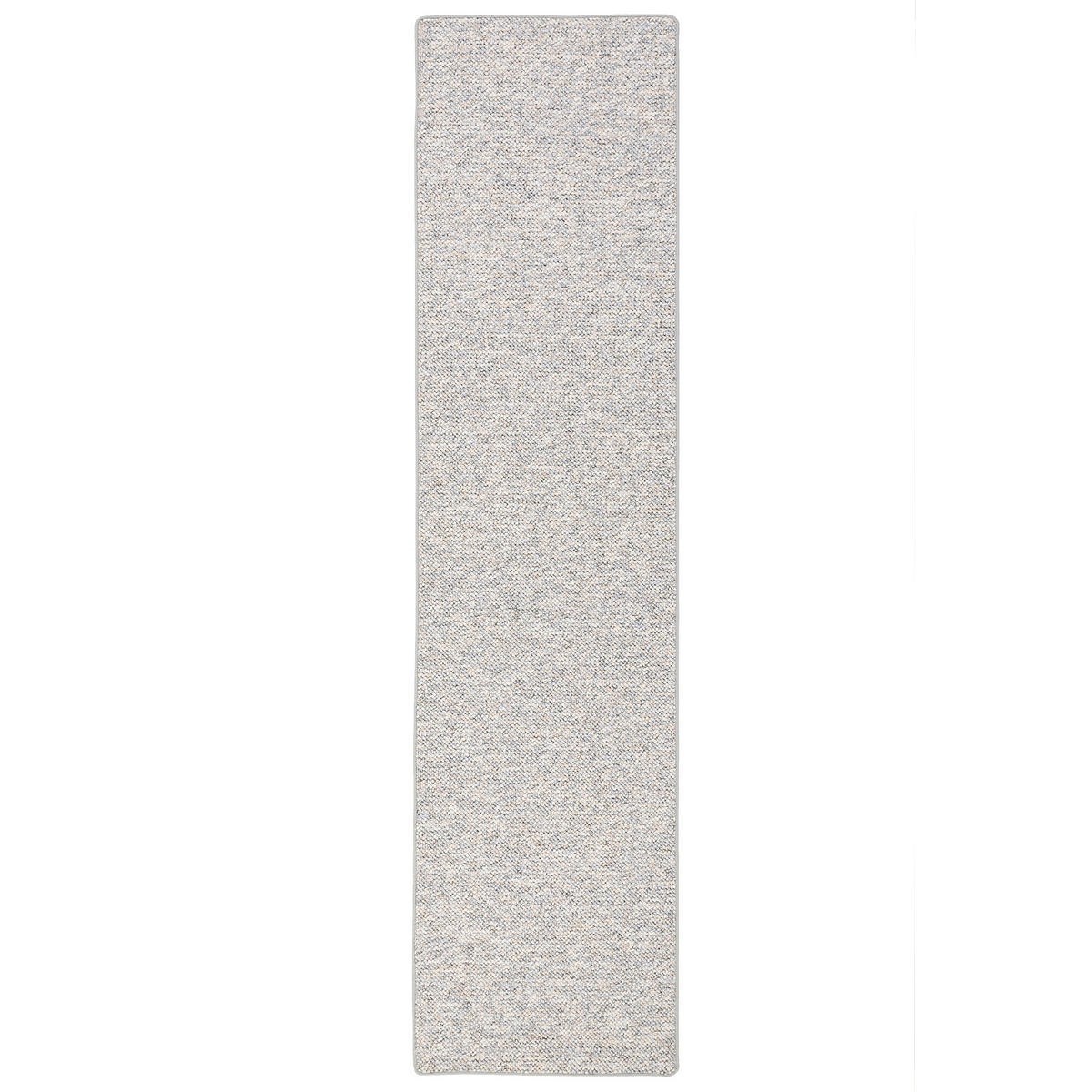 WOLL-OPTIK BERBER LÄUFER JUNA MELIERT - Grau, Textil (100/100cm) - Snapstyle