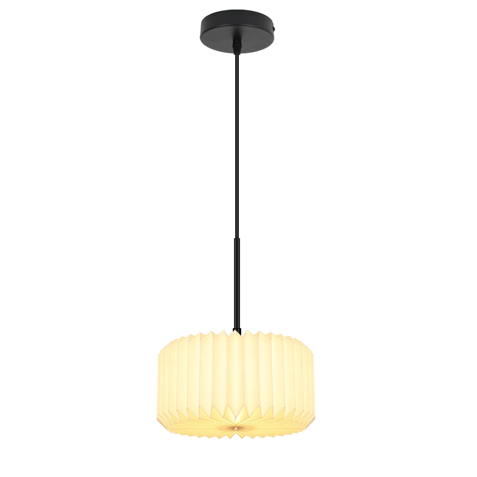 HÄNGELEUCHTE Funkelin 24/152/24 cm - Weiß, Papier (24/24/152cm) - ZMH