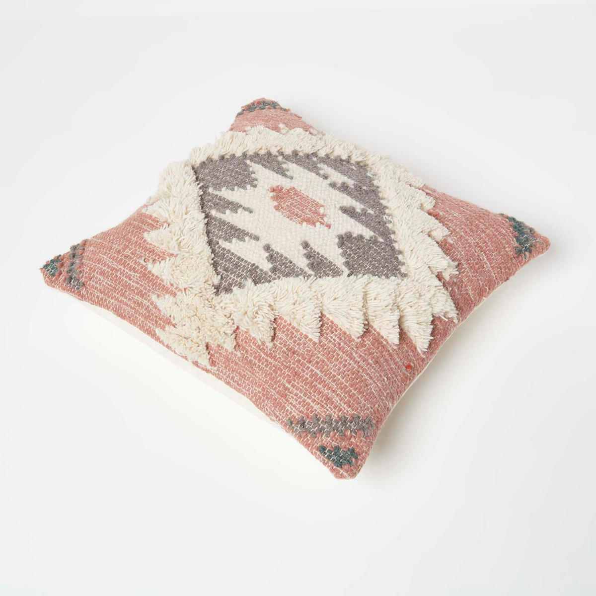 KELIM-KISSEN Pali 45/45 cm - Rosa, Textil (45/45cm) - Homescapes