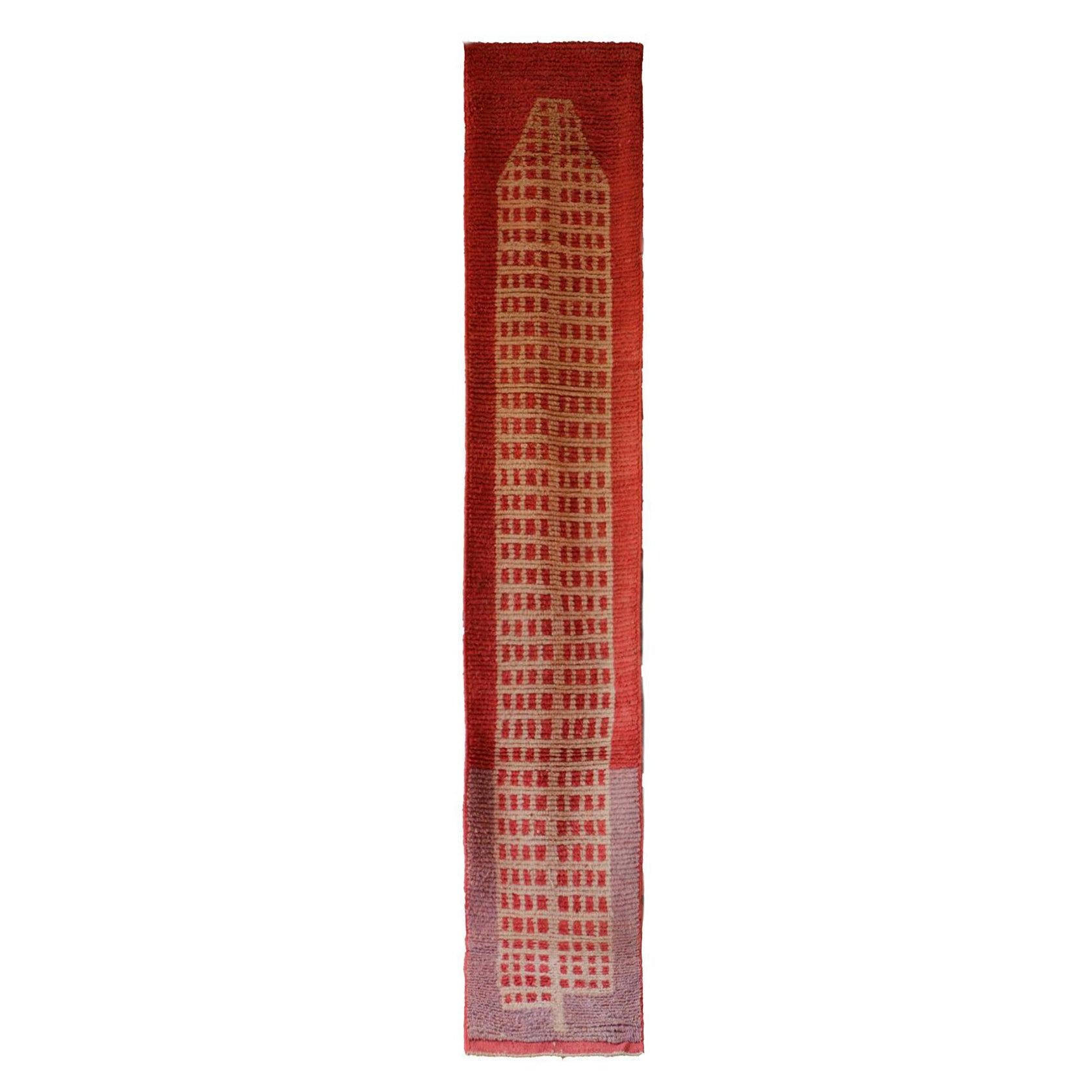 BERBERTEPPICH Teppichläufer marokkanisch aus reiner Wolle 140x 200 cm - Rot, Naturmaterialien (140/200cm) - AFK Living