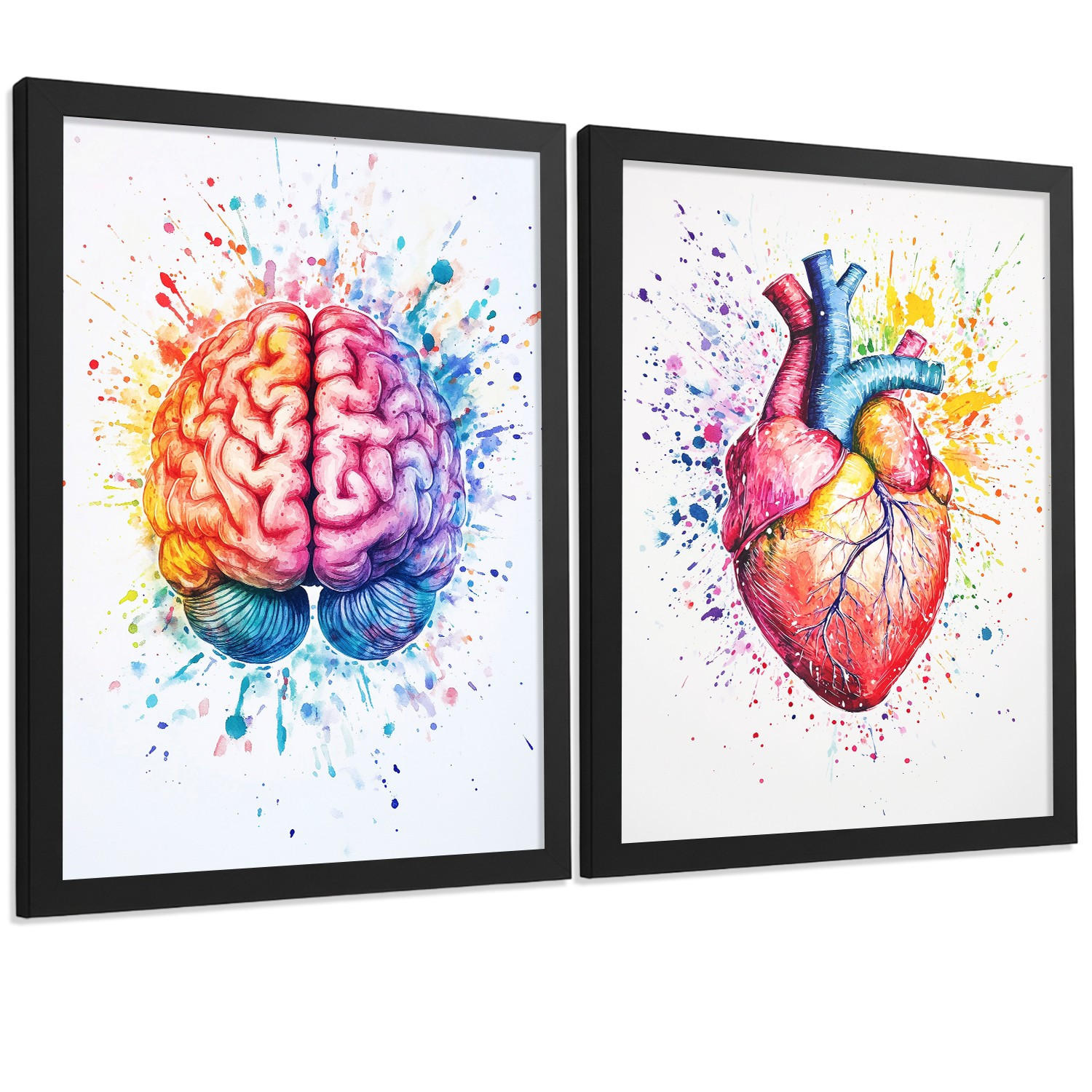 Nacnic Poster Schwarz 21x29.7x3 cm