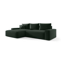 ECKSOFA Walken Mit Schlaffunktion - Grün, Holzwerkstoff/Textil (280/185cm) - Fun Möbel