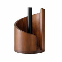KÜCHENPAPIERHALTER, Holz,Dunkelbraun, 16,,5 x 25,8 cm - Braun, Holz (16.5/25.8/16.5cm) - Authentics