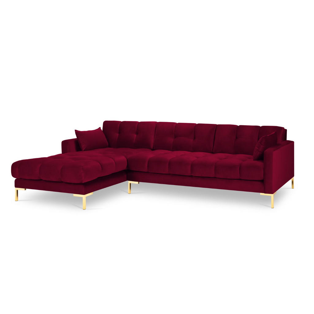 Thumbnail - Micadoni Ecksofa, Rot, Textil, 5-Sitzer, L-Form, 293x185 cm, Hergestellt in Europa, Oeko-Tex®, Wohnzimmer, Sofas & Couch...