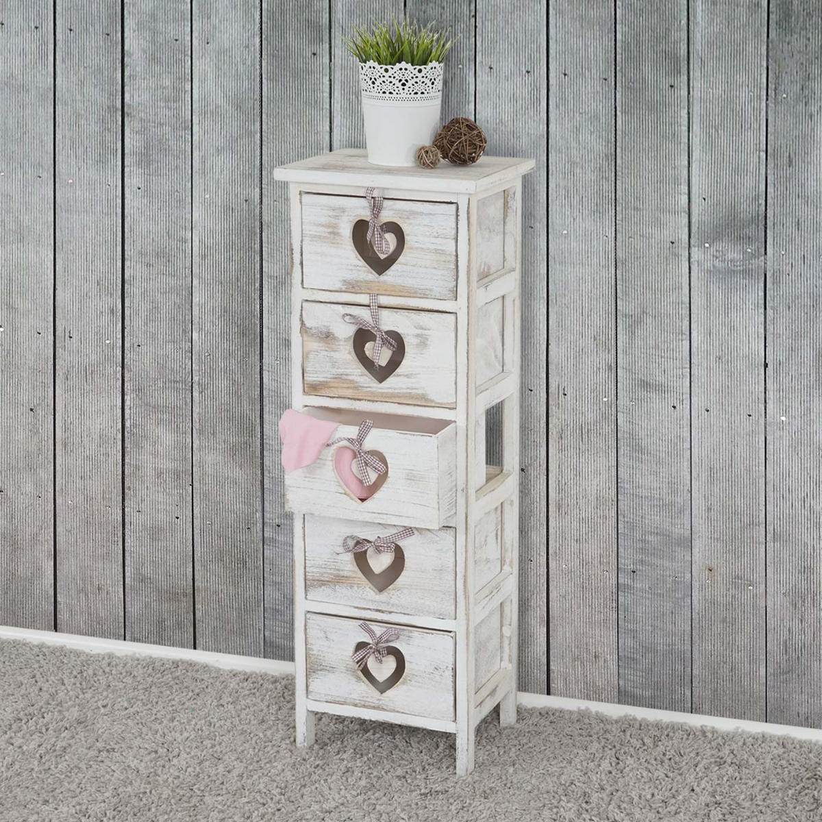 KOMMODE Weiß - Weiß, Holz (29/86/25cm) - MCW