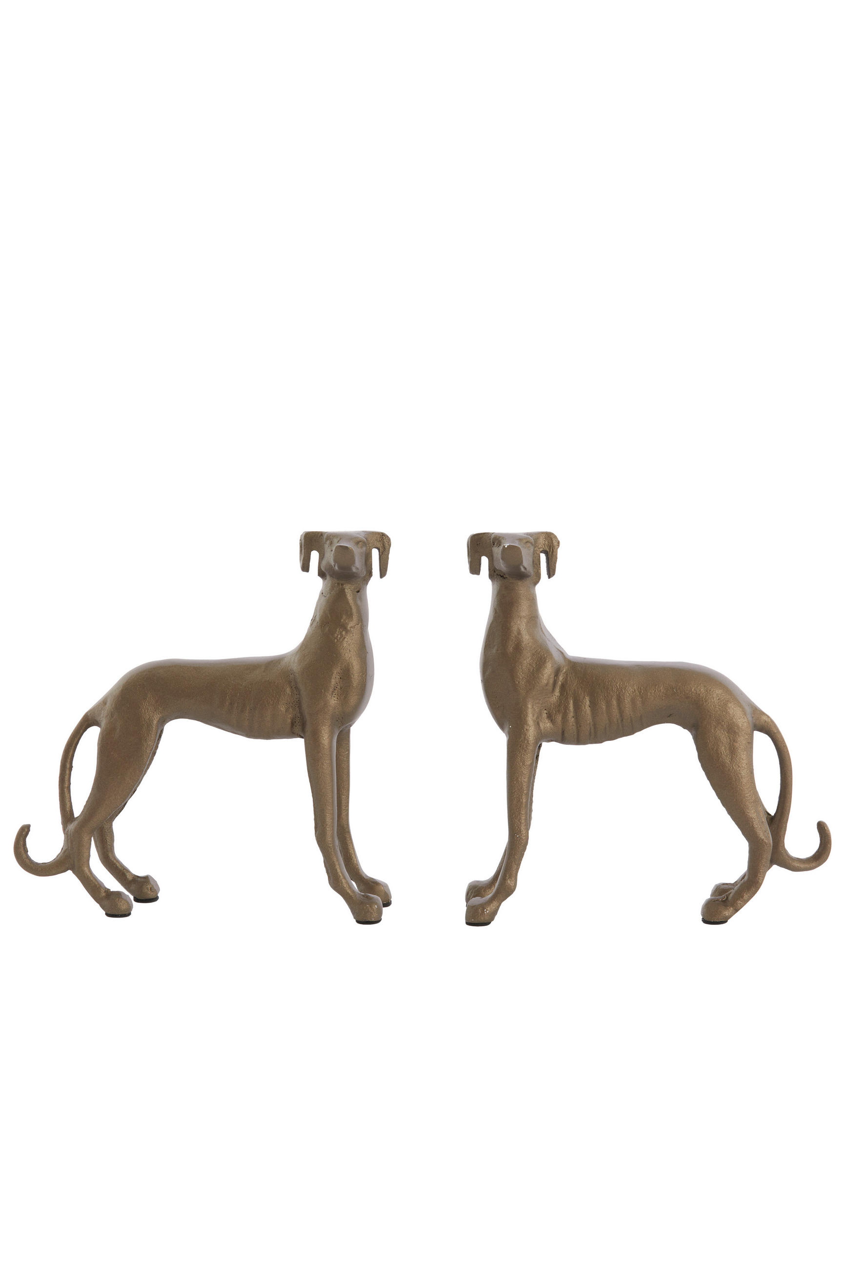 ORNAMENT Dogs Bronze 17/8/18 cm - Messingfarben, Metall (8/18/17cm) - Light & Living