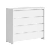 KOMODA Soren Matná bílá - bílá, kompozitní dřevo (92/105/40.5cm) - Petits-meubles