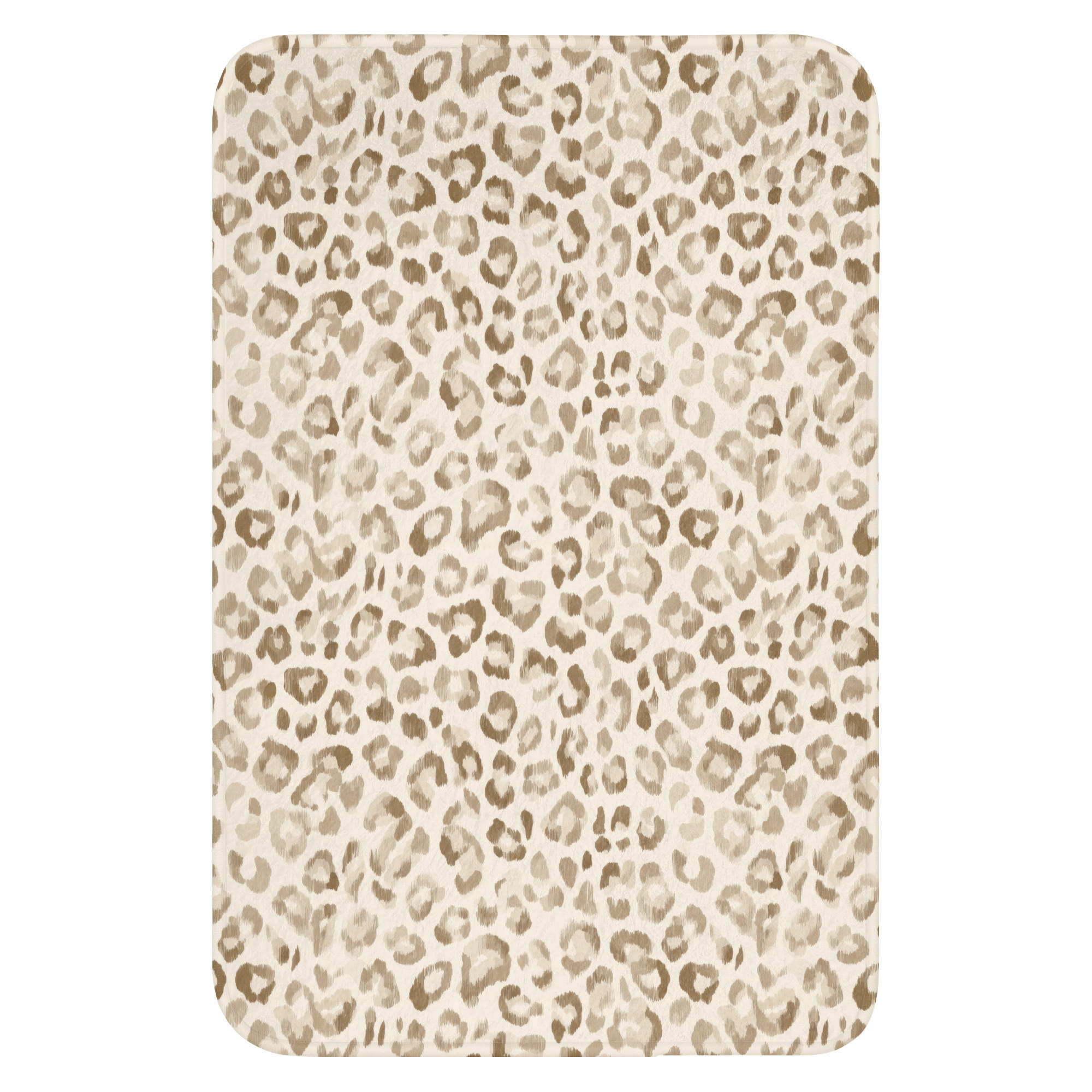 OnlyWow WC PŘEDLOŽKA Leopard - Classic - Béžová 40x60 cm