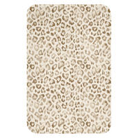 PREDLOŽKA PRED WC Leopard - Classic - Béžová 40x60 cm - svetlohnedá, textil/plast (40/1cm) - OnlyWow