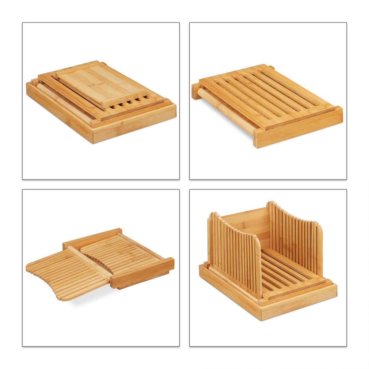 BROTSCHNEIDEHILFE - Hellbraun, Holz (23.5/31.5cm) - Relaxdays