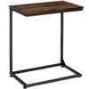 BEISTELLTISCH Cardiff,55,5 x 35 x 67 cm,Industrial Holz dunkel, rustikal - Rostfarben, Holz (35/55.5/67cm) - tectake