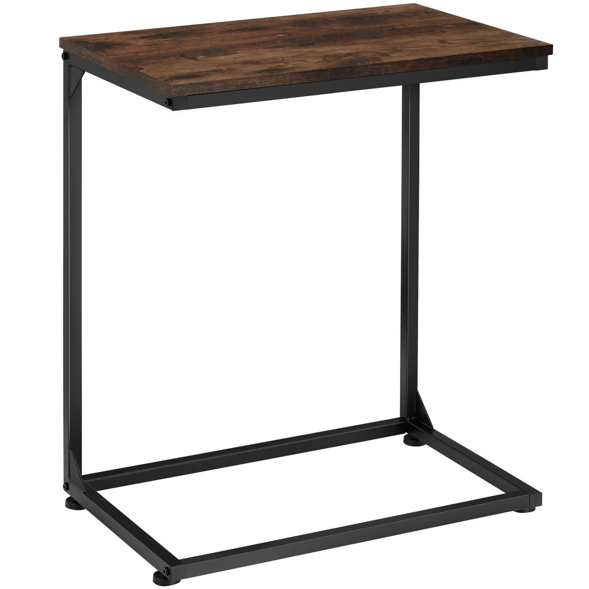 BEISTELLTISCH Cardiff,55,5 x 35 x 67 cm,Industrial Holz dunkel, rustikal - Rostfarben, Holz (35/55.5/67cm) - tectake