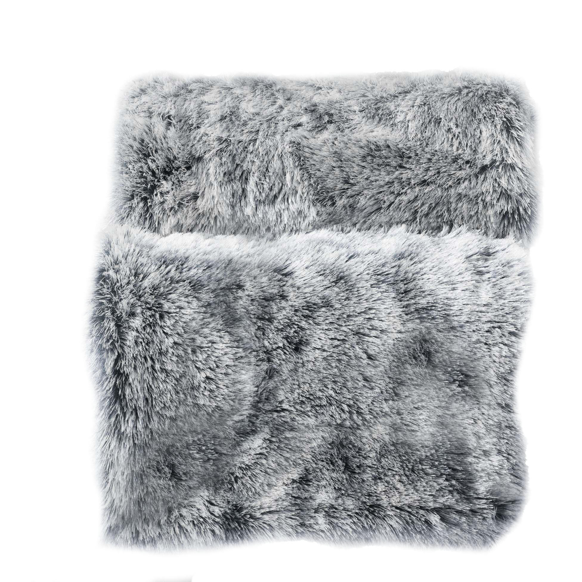 DECKE Kunstfell Grau 125/150 cm - Grau, Textil (220/180cm) - Douceur d´intérieur